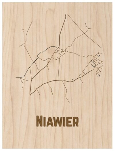 Stadsplattegrond Niawier hout